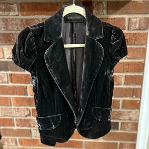 BCBG Velvet Short Sleeve Blazer NWOT
